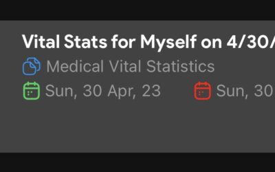 Medical Vital Statistics