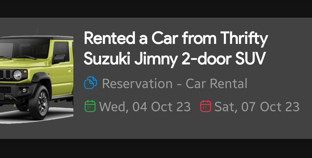 Reservation – Car Rental