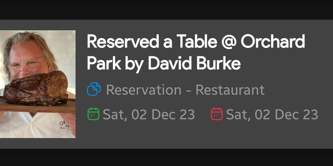 Reservation – Restaurant