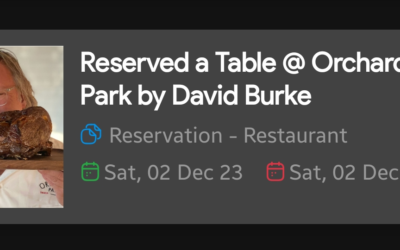 Reservation – Restaurant