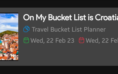 Travel Bucket List Planner
